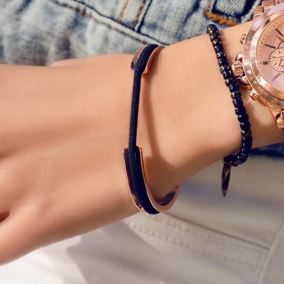 Hair Tie Bracelet in Rose Gold - Picture 3 of 3